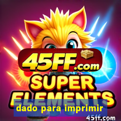 dado para imprimir
